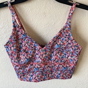 Lululemon Prism Petal Multi/Atomic Red Sports Bra